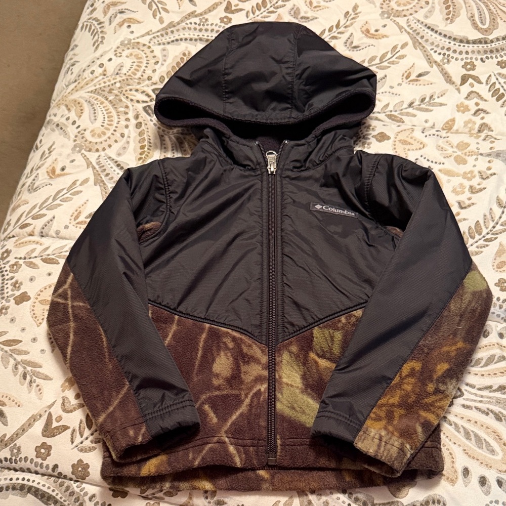 Columbia Black and Brown Camouflage Jacket